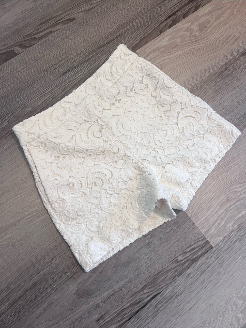 Express Women’s White Lace Shorts